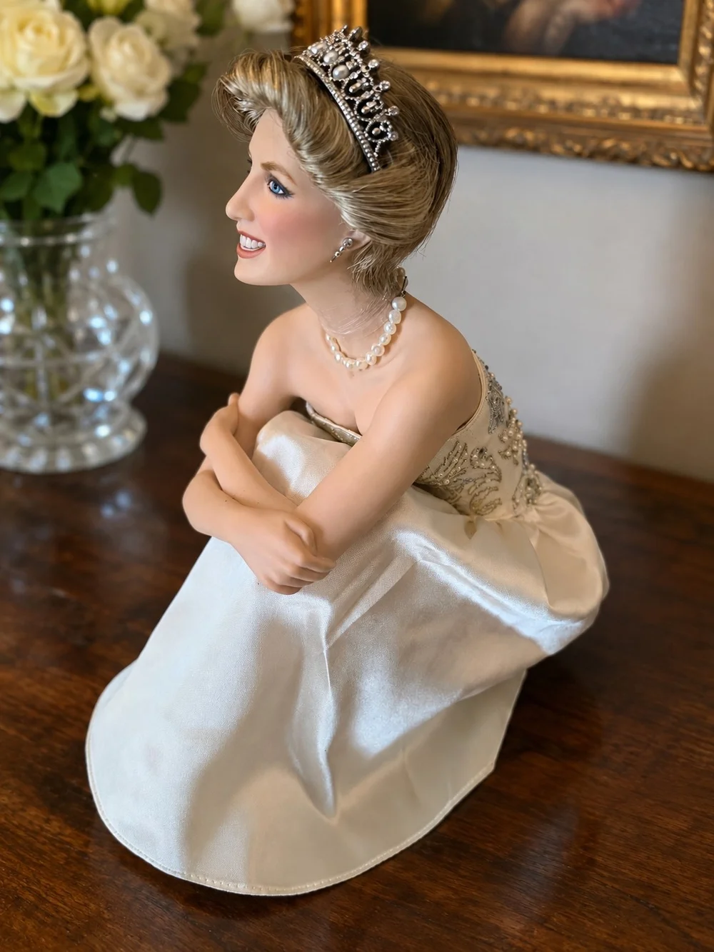 Franklin Mint Heirloom Princess Diana Porcelain Doll Limited Edition